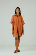 Oversized Dress - Burnt Orange