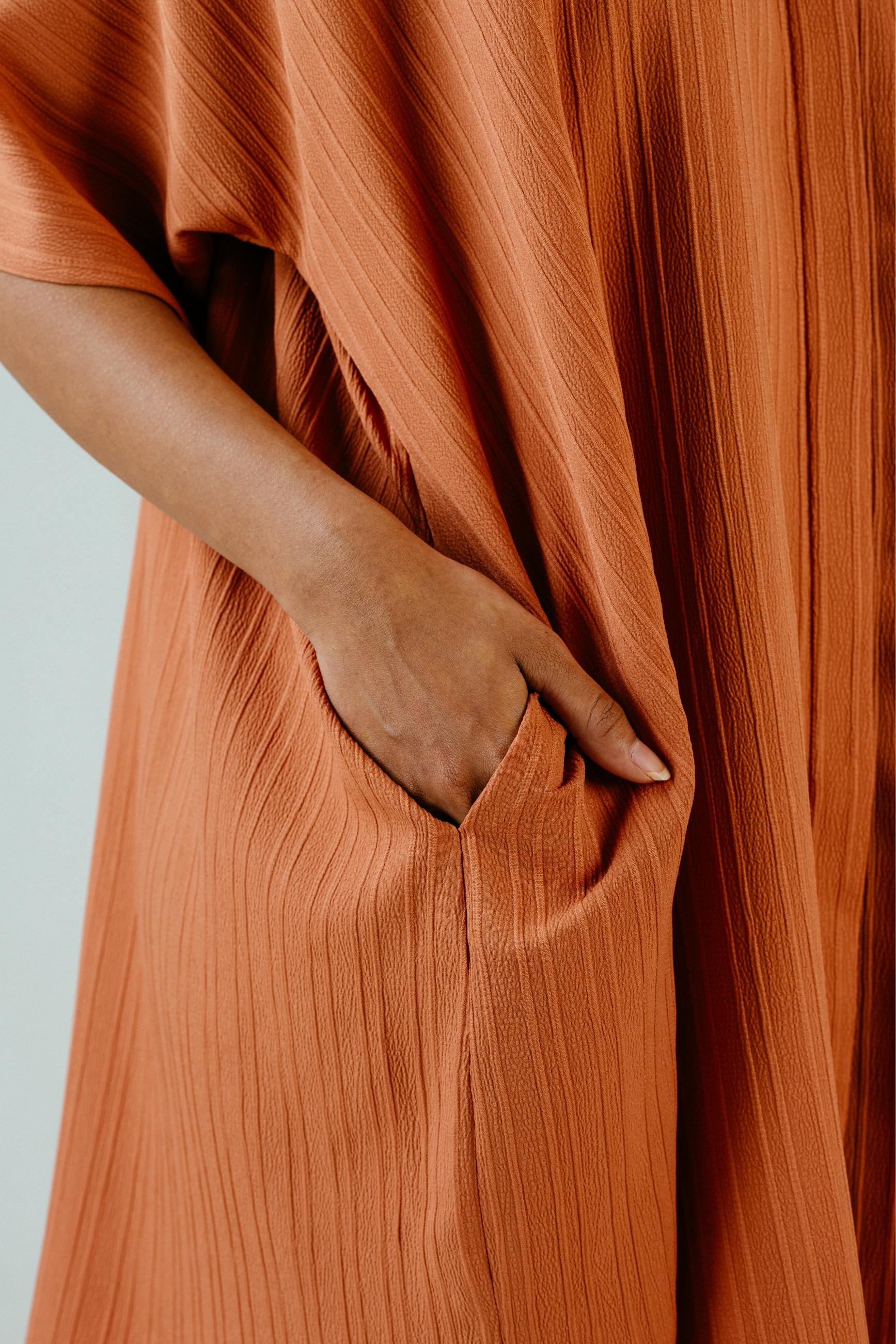 Oversized Dress - Burnt Orange