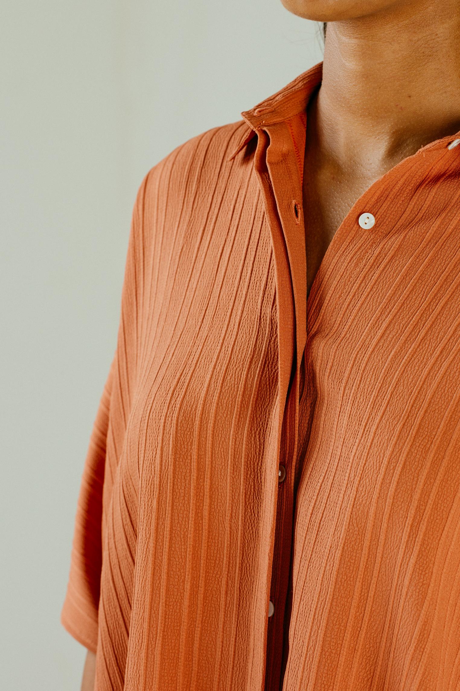 Oversized Dress - Burnt Orange